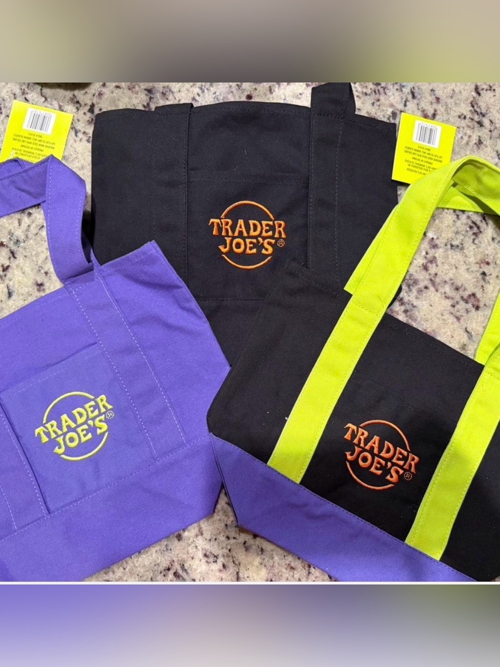 Trader Joe’s Halloween mini tote bags bundle of 3 NWT